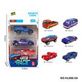 OBL10353677 - 6款1:64合金车3只装