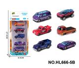 OBL10353678 - 6款1:64合金车5只装