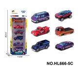 OBL10353679 - 6款1:64合金车6只装