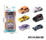 OBL10353682 - 6款1:64合金车5只装