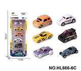 OBL10353683 - 6款1:64合金车6只装
