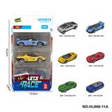 OBL10353701 - 6款1:64合金车3只装