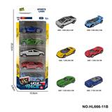 OBL10353702 - 6款1:64合金车5只装