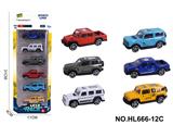 OBL10353707 - 6款1:64合金车6只装