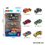 OBL10353713 - 6款1:64合金车3只装