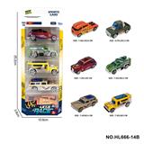 OBL10353714 - 6款1:64合金车5只装
