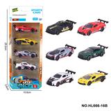OBL10353721 - 6款1:64合金车5只装