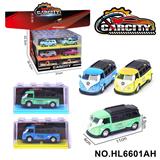 OBL10353722 - 1:36炫彩回力合金车大众巴士
幻彩黄/蓝/绿三色混装