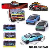 OBL10353723 - 1:36炫彩回力合金车特斯拉车模
幻彩蓝/绿/灰三色混装