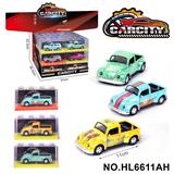 OBL10353732 - 1:36炫彩回力合金车老爷车
幻彩海湾蓝/黄/粉绿三色混装