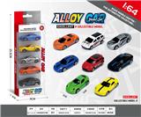 OBL10354079 - 1:64滑行合金车5只装