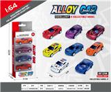OBL10354086 - 1:64回力合金车4只装