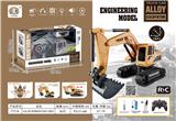 OBL10355315 - 合金六通工程挖掘机带灯光音乐