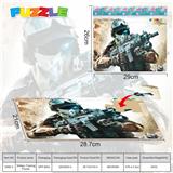 OBL10355535 - 12块庄28.7X21 CM硬纸板益智拼图（军事训练）