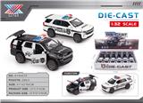 OBL10356659 - 1:32  合金车 杜兰格警车 回力 四开门（12只装）