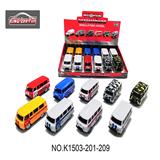 OBL10356858 - 1：43俄罗斯巴士回力合金车（9款混装）