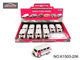 OBL10356863 - 1:43，俄罗斯巴士救护回力合金车（03红白）