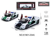 OBL10357007 - 1:24兰博基尼800中东警车版合金声光回力四开门