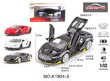 OBL10357022 - 1:32兰博基尼带灯光音乐三开门回力合金车