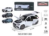 OBL10357023 - 新品 1比24奔驰GLE声光六开门回力合金车 泡沫电商盒