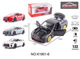 OBL10357038 - 1:32GTR带灯光音乐六开门回力合金车