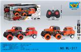 OBL10357545 - 1:43迷你牧马人移印4通灯光遥控拖车