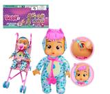 OBL10357778 - 高档1比1 12寸搪胶头搪胶手毛绒棉身体带真实流眼泪。水晶睡衣恐龙哭泣娃娃带四声音乐cry Babies-Tutti Fritti带流眼泪功能，带奶嘴。带大号推车