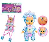 OBL10357779 - 高档1比1 12寸搪胶头搪胶手毛绒棉身体带真实流眼泪。水晶睡衣恐龙哭泣娃娃带四声音乐cry Babies-Tutti Fritti带流眼泪功能，带奶嘴。带大号推车