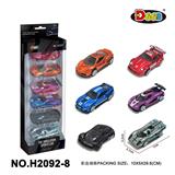 OBL10358145 - 合金车1:64滑行仿真车（6只装）