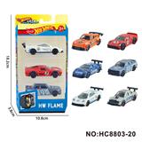 OBL10359441 - 6款1:64风火轮合金肌肉车，赛车3只装