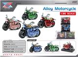 OBL10359795 - 1：36  合金回力 哈雷珠光摩托车(1只装)