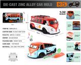 OBL10362659 - 英文1:32压铸锌合金灯光音效大众T1(赛道版）车模