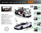OBL10362674 - 英文1:32压铸锌合金灯光音效帕加尼花雅BC车模