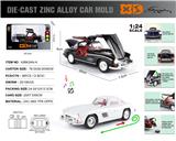 OBL10362699 - 英文1:24压铸锌合金灯光音效奔驰300SL车模