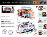 OBL10362702 - 英文1:24压铸锌合金灯光音效大众T1巴士（低趴宽体改装版）