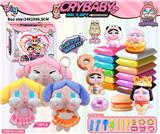 OBL10363824 - DIY哭娃毛绒公仔配轻黏土彩泥工具套装