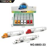 OBL10366422 - 1：64美式双层平板合金拖车