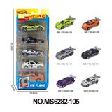 OBL10366657 - 6款1:64风火轮合金车5只装