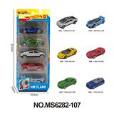 OBL10366659 - 6款1:64风火轮合金车5只装