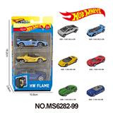OBL10366684 - 6款1:64风火轮合金车3只装
