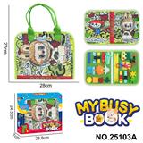 OBL10367627 - 蒙氏儿童早教益智绿色拉布布单页忙碌板