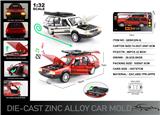 OBL10367809 - 英文1:32压铸锌合金灯光音效桑塔纳-瓦罐车模