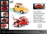 OBL10367811 - 英文1:32压铸锌合金灯光音效大众甲壳虫车模