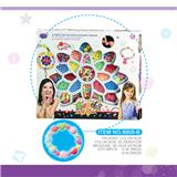 OBL10369249 - 透明闪光底大花型DIY串珠