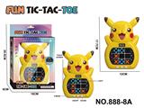 OBL10370403 - 皮卡丘大立体触摸屏益智玩具井字棋游戏机3粒7号电池（不包电）