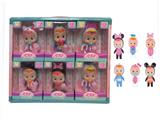 OBL10370963 - 6.5寸6款混装实身会流眼泪哭泣娃娃（6只装）