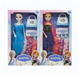 OBL10371592 - 11寸实身9关节冰雪系列娃娃+包包+配裙 2款混装