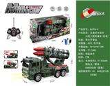OBL10372079 - 五通灯光音乐六炮火箭军事车（包电）