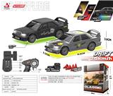 OBL10372089 - 1比43 2.4G 全比例带舵机 带ESP陀螺仪 遥控四驱漂移车 带前后车灯 7彩氛围灯