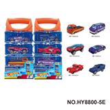 OBL10373118 - 1:64风火轮合金车DIY手提盒4只装